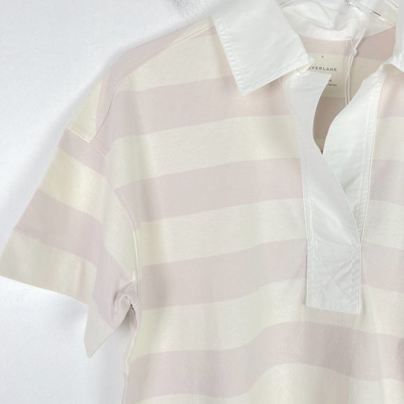 NWT Everlane The Retro Jersey Polo Shirt Organic Cotton Stripes Size Small S NEW - Picture 2 of 13